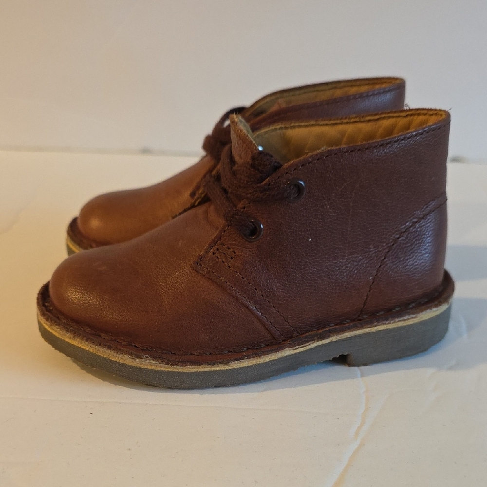 Clarks Desert Bootie Brown Kids Boots Rare Discontinued Size 6